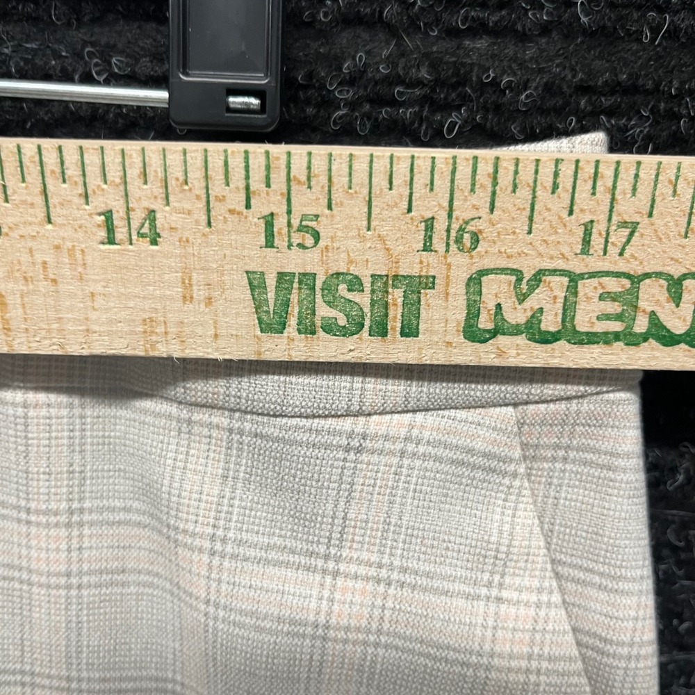 Calvin Klein Womens Grey Plaid Straight Leg Dress Pants Size 12 S32PO720 - Picture 5 of 7